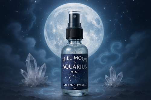 Full Moon in Aquarius Mist: “Sacred Distance”